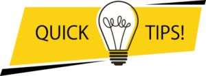 image of Quick tip